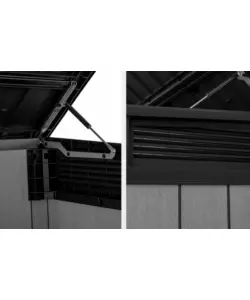 KETER - PORTA ATTREZZI MULTIUSO IN RESINA "GRANDE STORE" - 2020 LT 190.5x109.3x132.5 CM GRIGIO